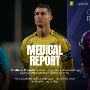 爱游戏体育下载-胜利官方：C罗腿筋受伤，已开始康复计划将接受每日评估